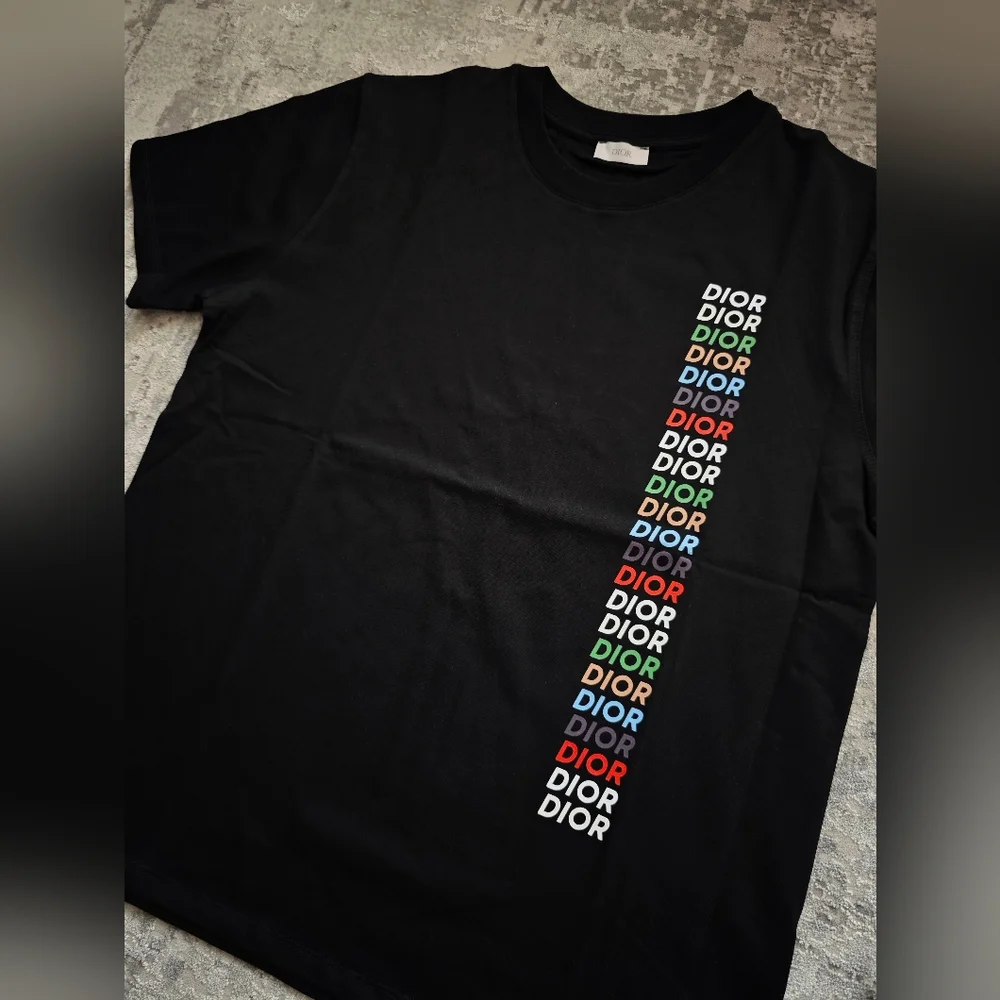 Dior Black Cotton Jersey Relaxed Fit T-shirt - Picture 3 of 6